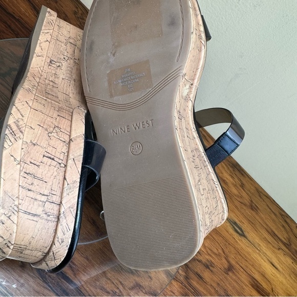 Nine West Rapps Platform Wedge Sandal - smoke black - Picture 15 of 15